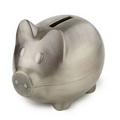 Pewter Finish Piggy Bank